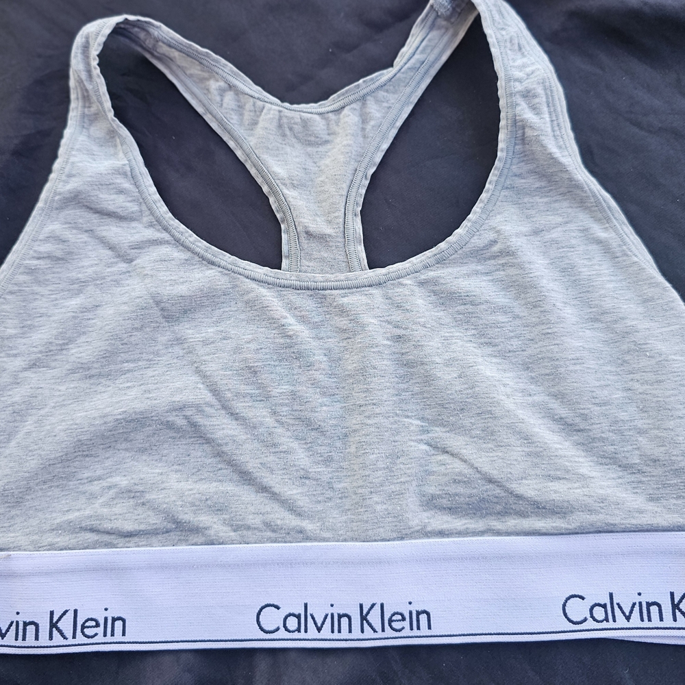 Calvin Klein Light Gray Sports Bra